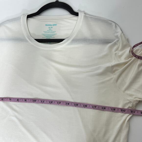 Tommy John Second Skin Crewneck Undershirt White Size XL - Picture 6 of 7